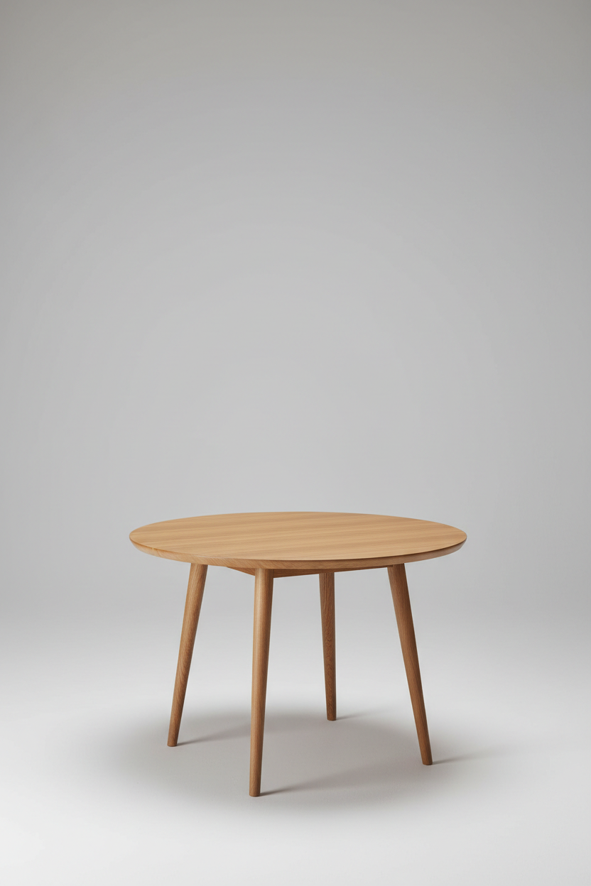 Round Dining Table in Golden Oak — Hero
