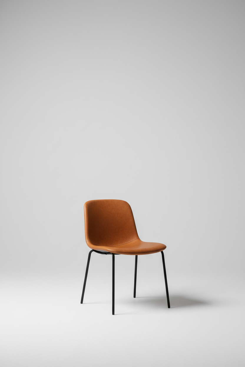 Sculpt Dining Chair in ultra-minimal studio setup