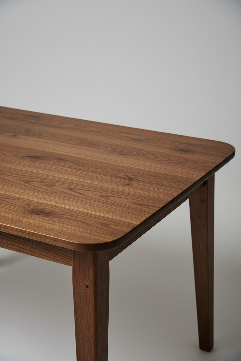 Rectangular Dining Table in Cocoa Oak — Texture Shot