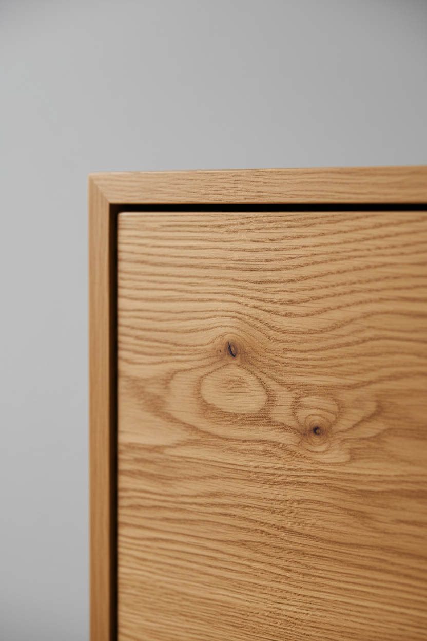 Oak Haven Cabinet – Natural Oak wood texture detail shot
