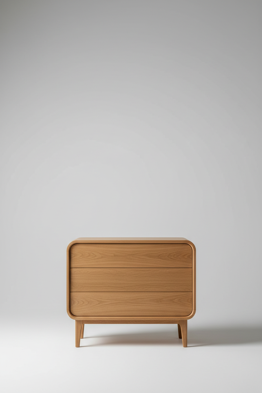 Oak Haven Cabinet in Natural Oak – Premium editorial composition