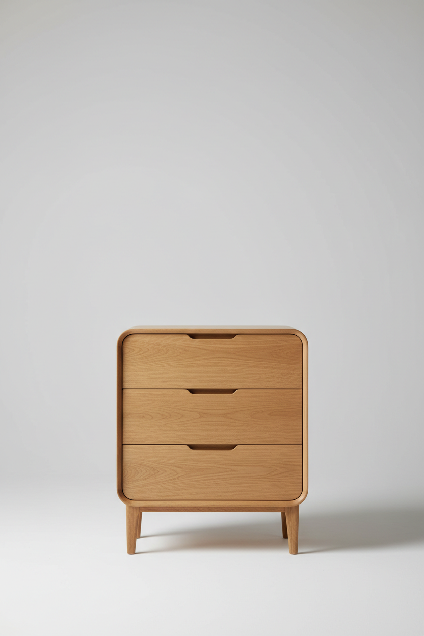 Oak Haven Cabinet in Natural Oak – Minimal clean setup