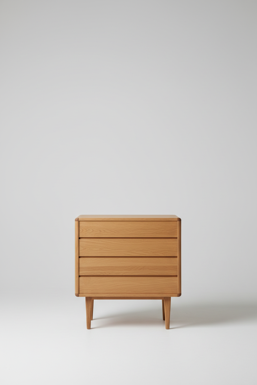Oak Haven Cabinet in Natural Oak – Back view