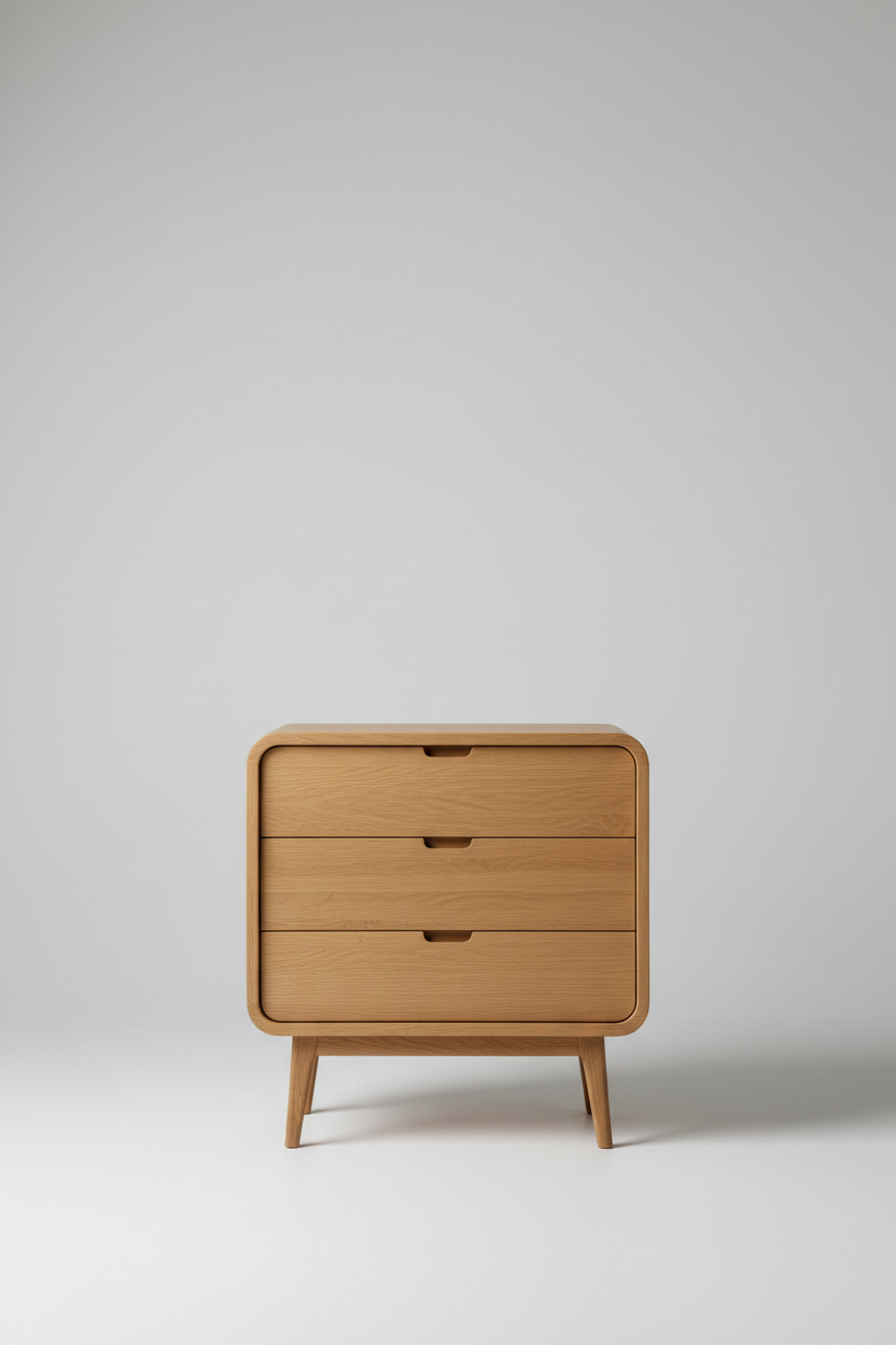 Oak Haven Cabinet in Natural Oak – Front view