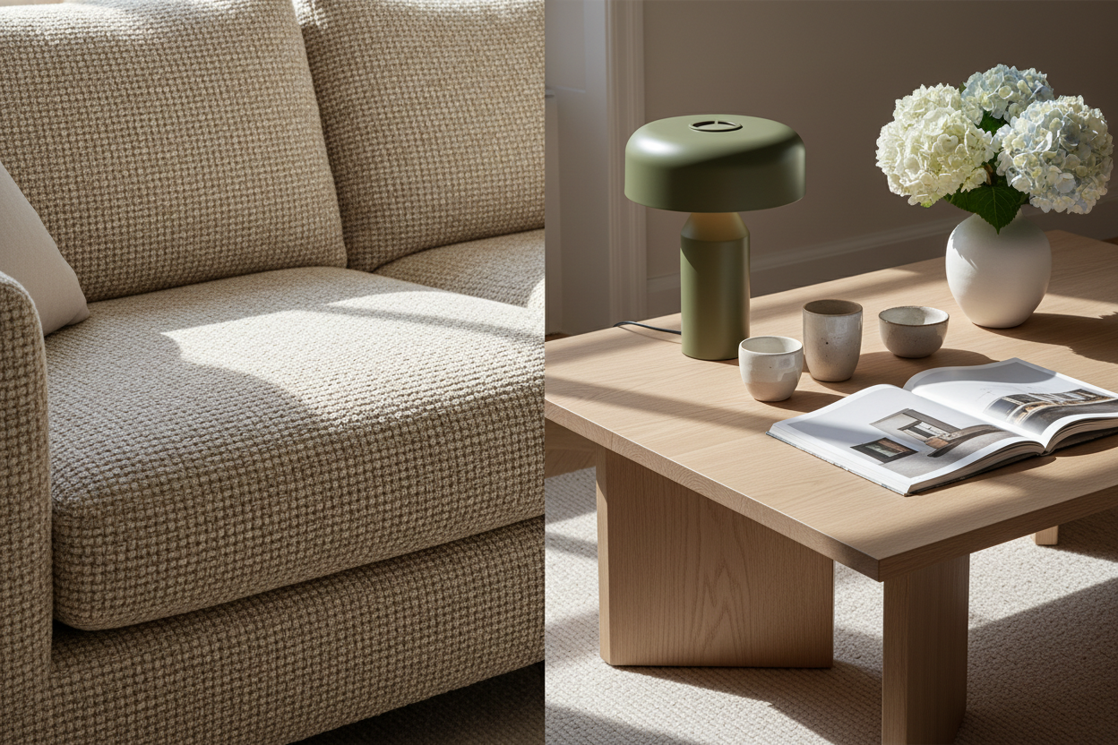 Scandinavian Interior Banner with Popup