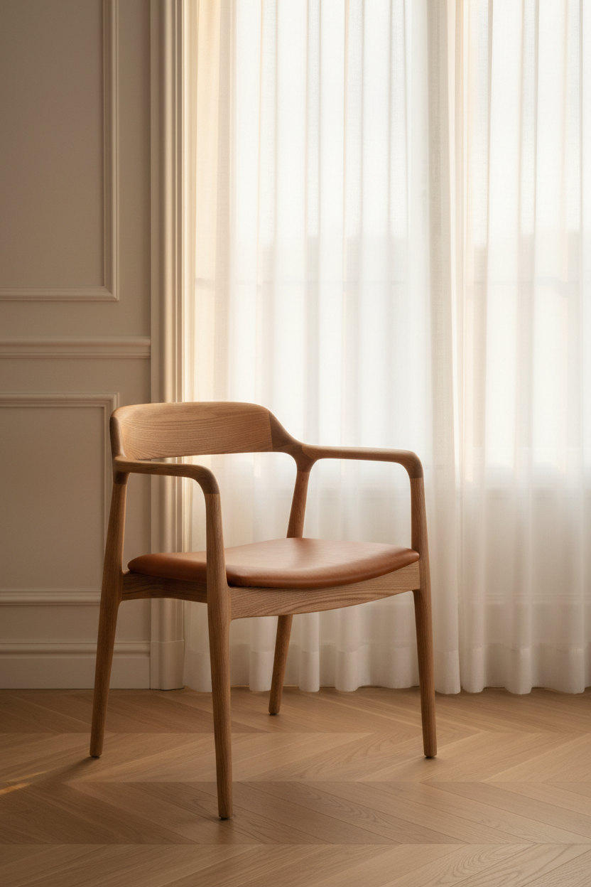 Solid Oak Dining Chair